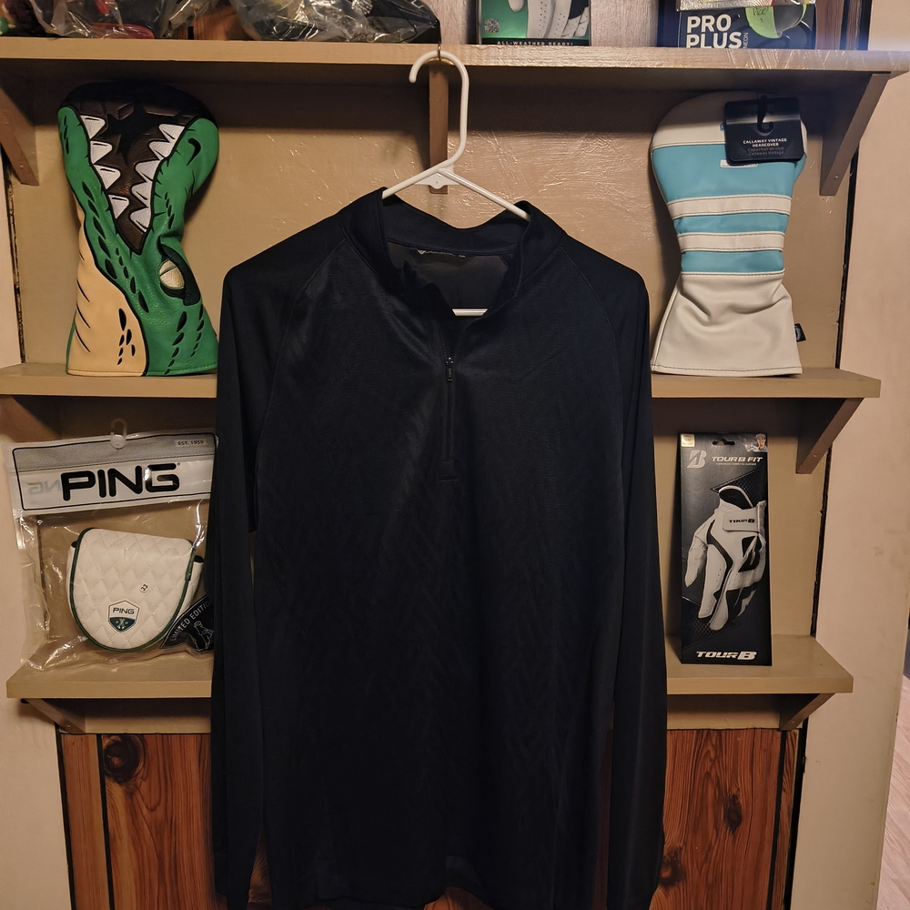 Men's Black Quarter-Zip Jacket